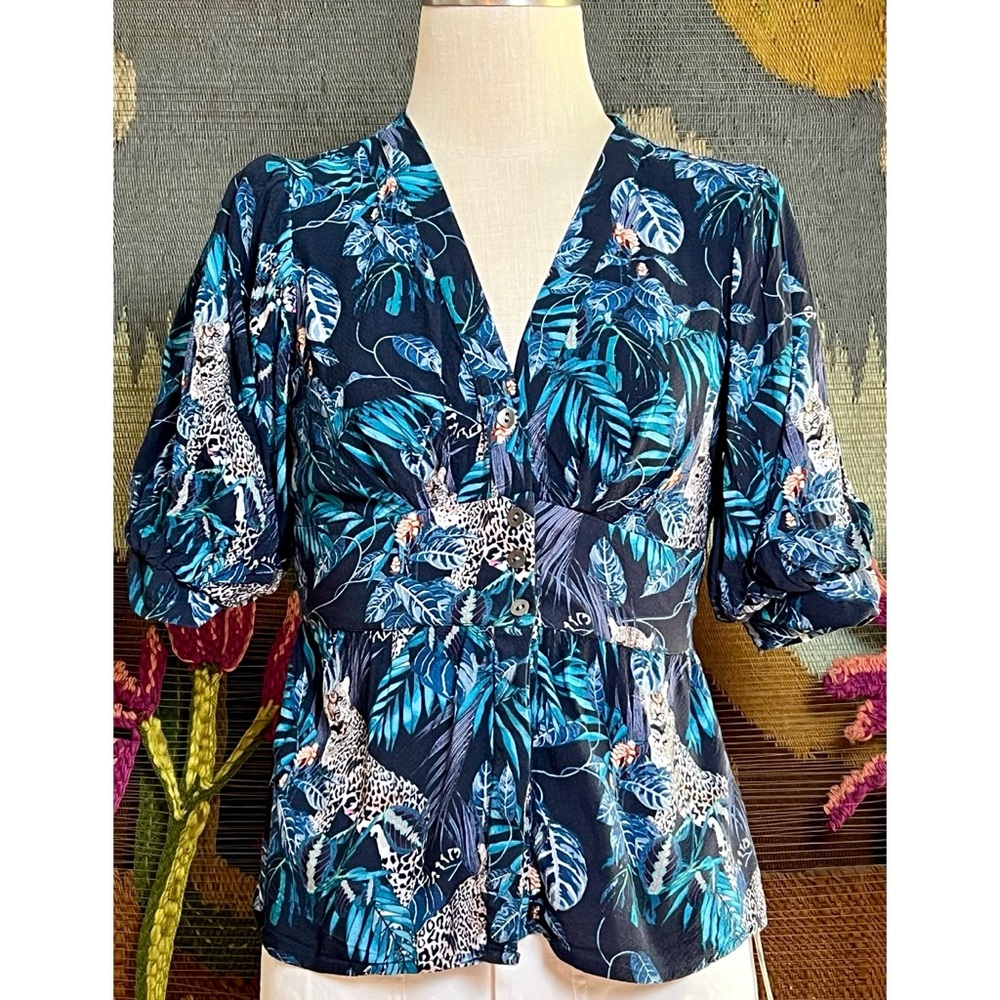 Anthropologie Conditions Apply Samita Blouse S